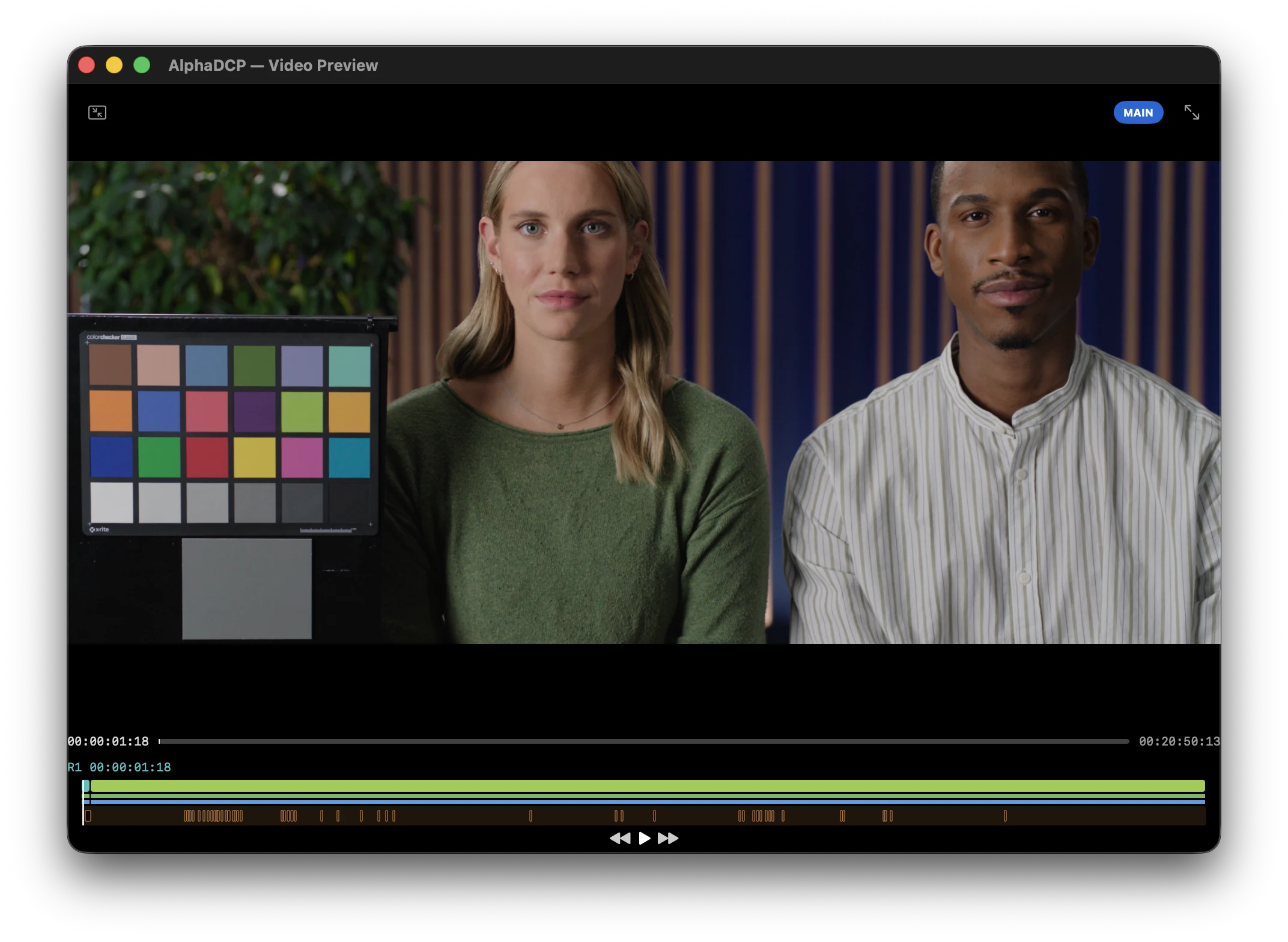 DCP playback